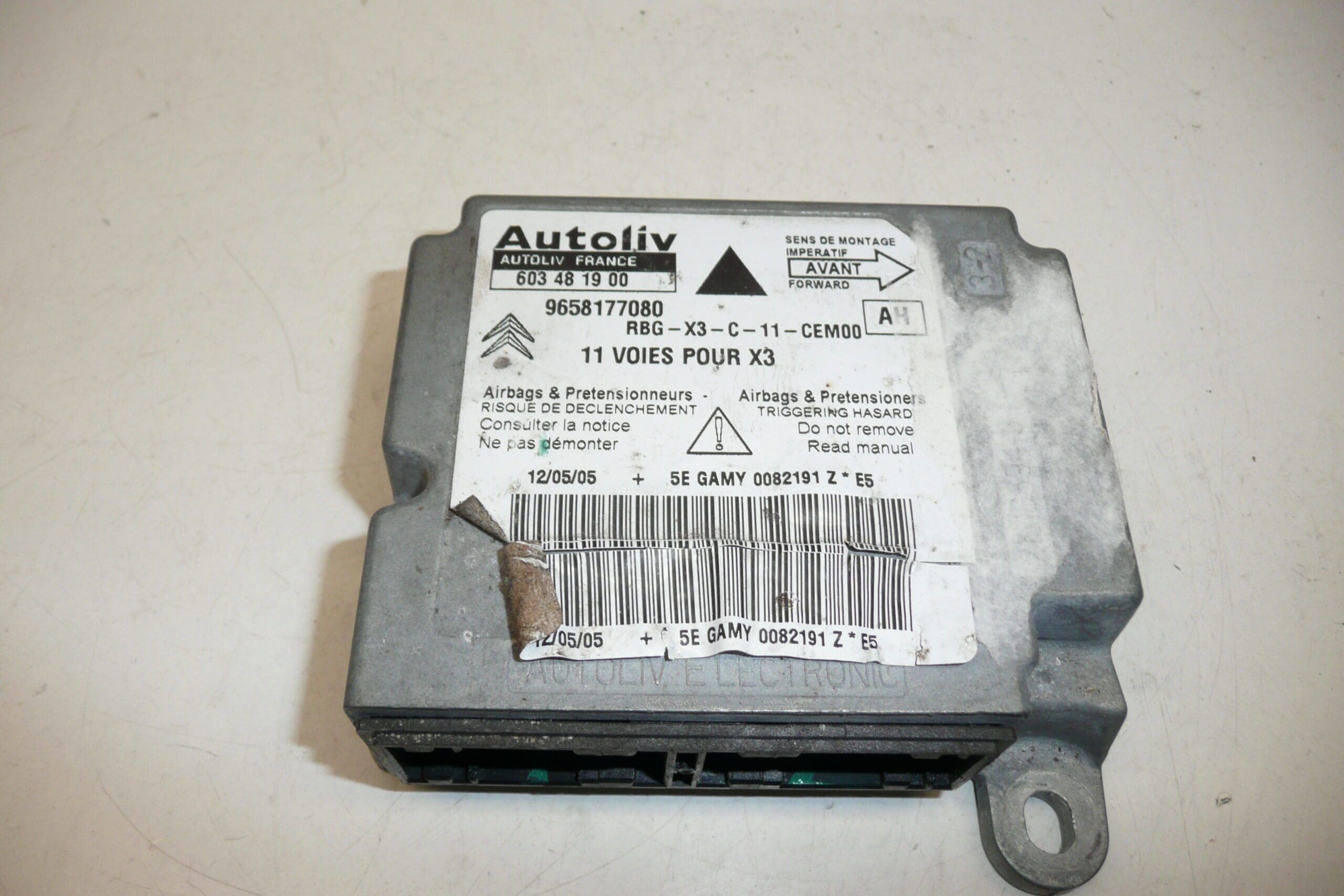 Airbag enhed Citroën C5 II 9658177080