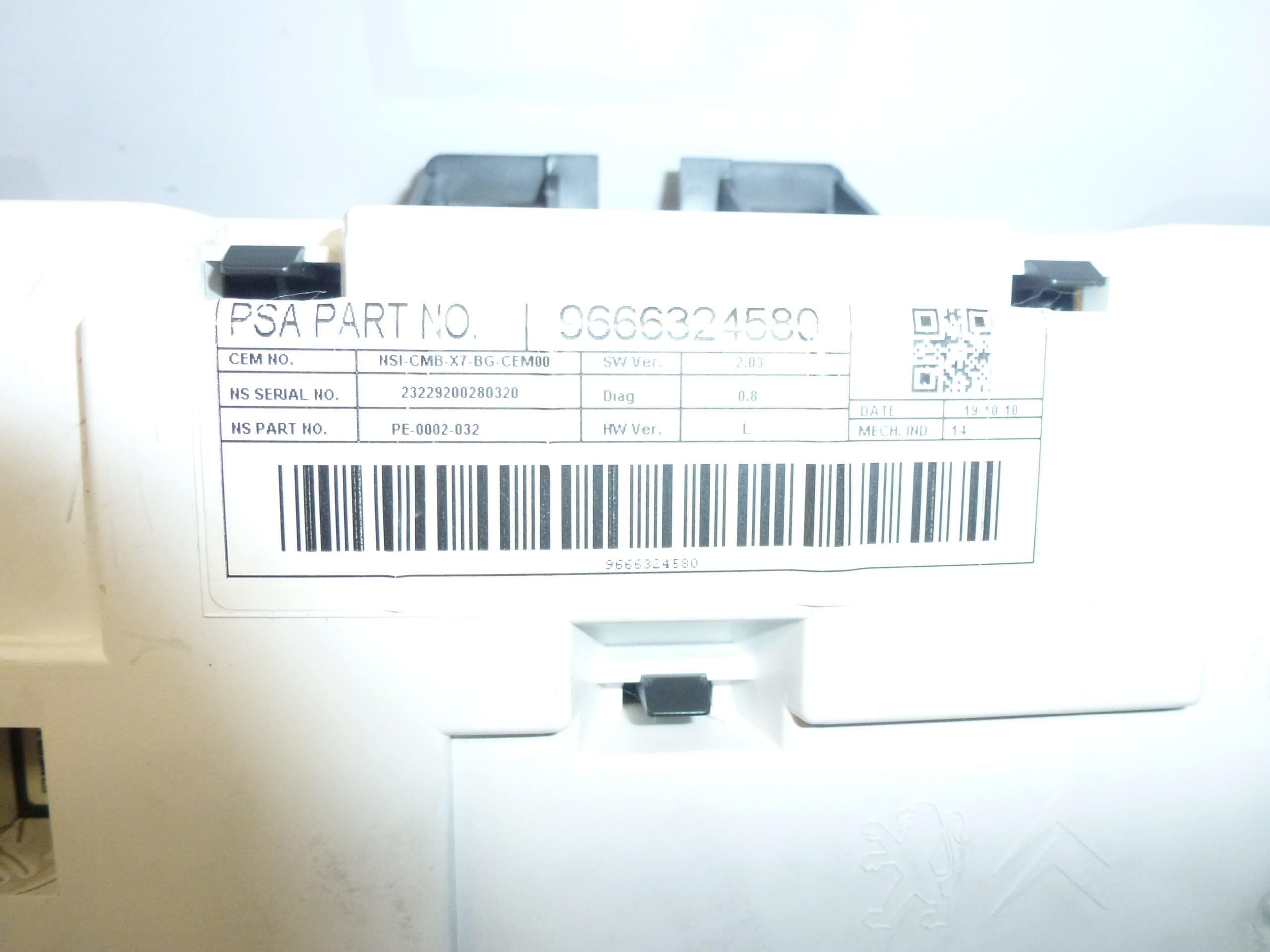 Speedometer Citroën C5 X7 kilometertal 158000km 9666324580 6103PC