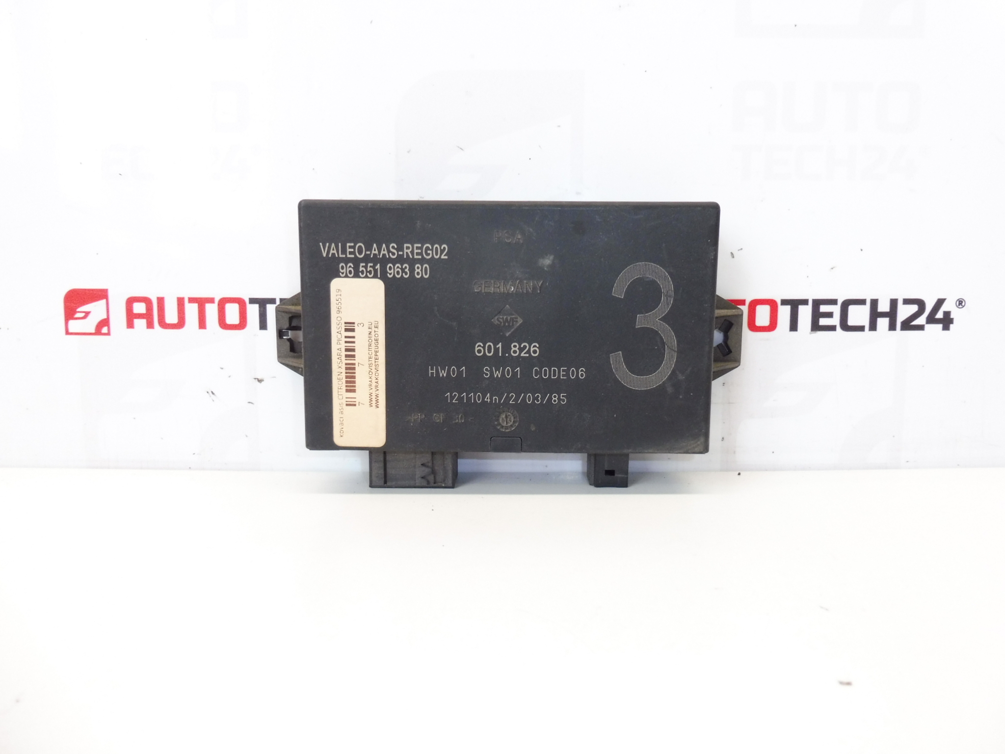 ECU parkeringsassistent Citroën 9655196380 601.826 6590F1