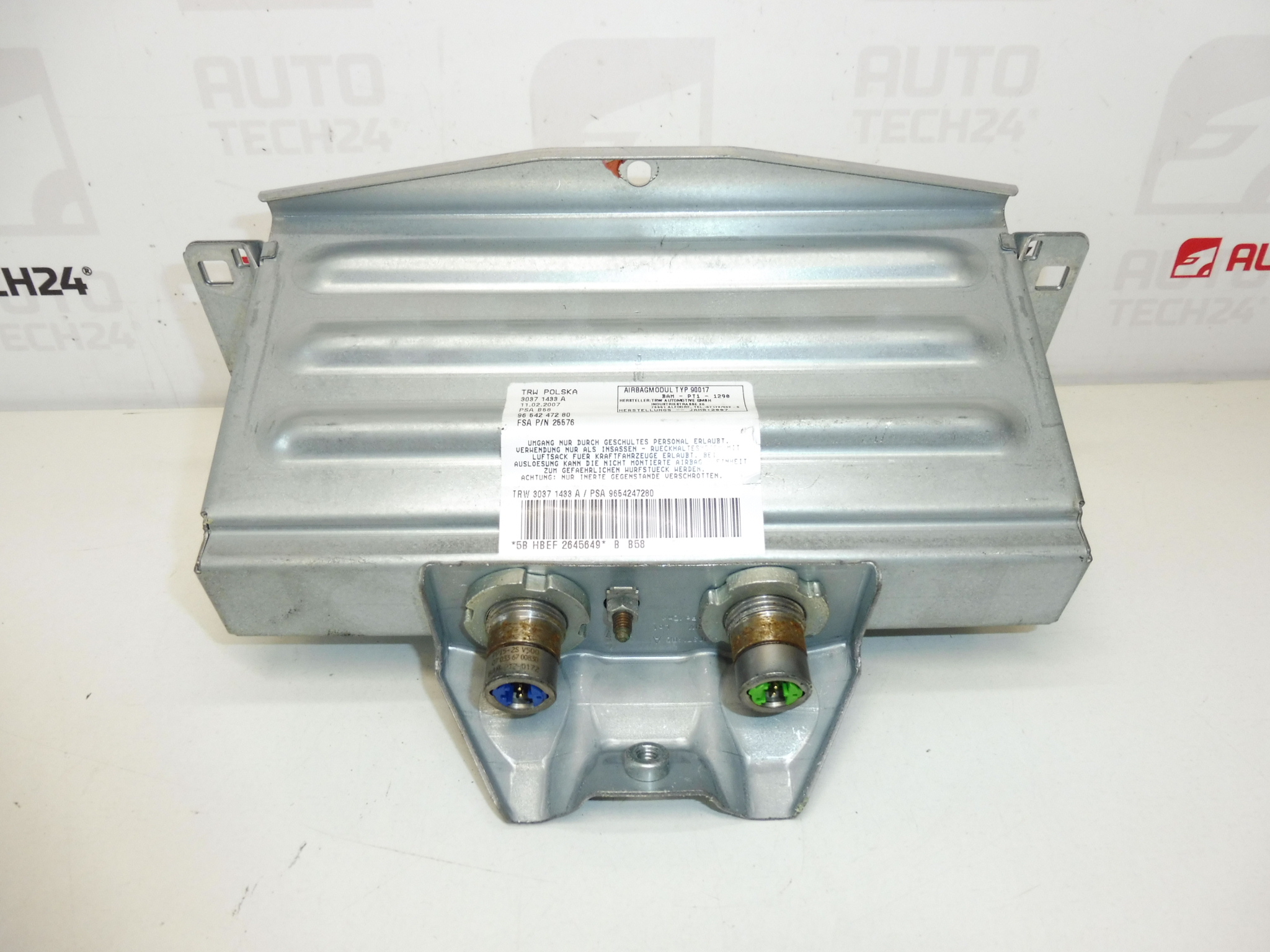 Airbag forsædepassager Citroën C4 Picasso 9654247280 8216NT