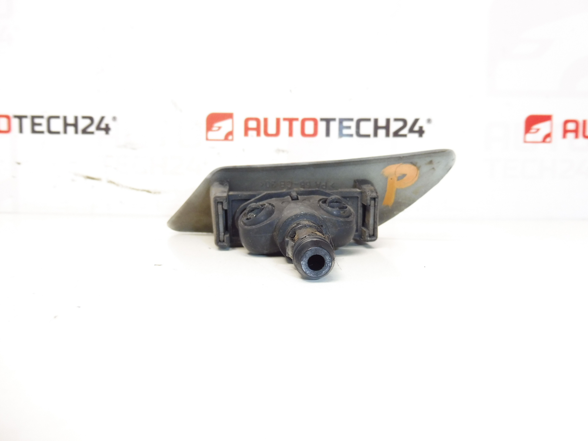 Peugeot 307 højre forlygtesprinklermundstykke og hætte 6438H3 6438H1