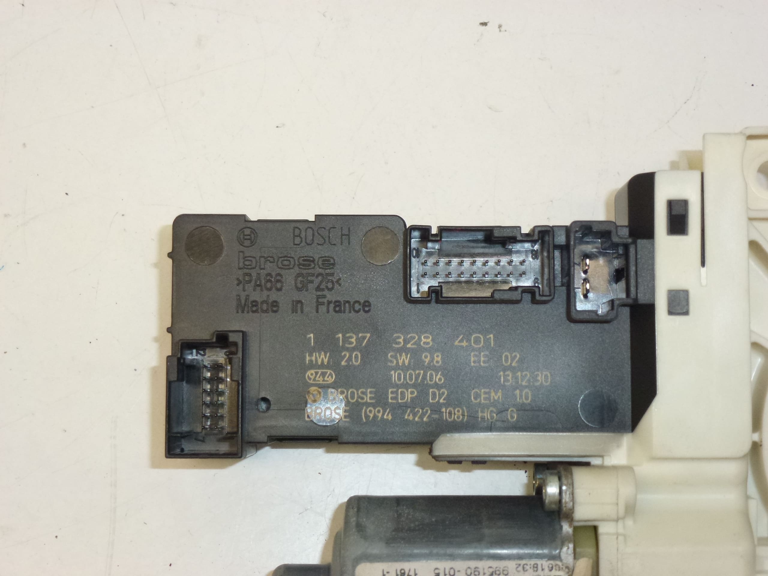 Peugeot 407 Venstre Vindue Vindue Motor 9663036680 9221Z1