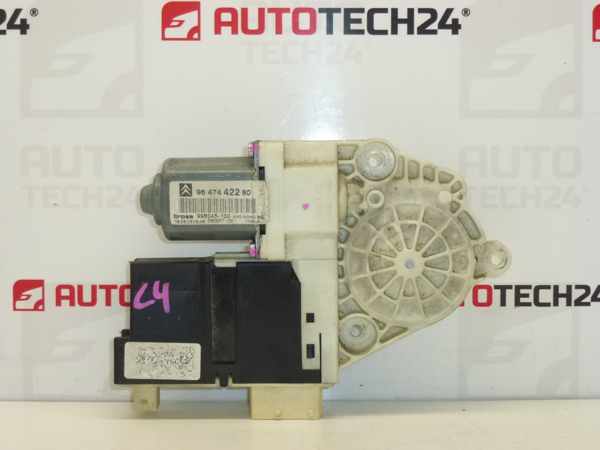 Citroën C4 Venstre Vindue Vindue Motor 9647442280 9221AW