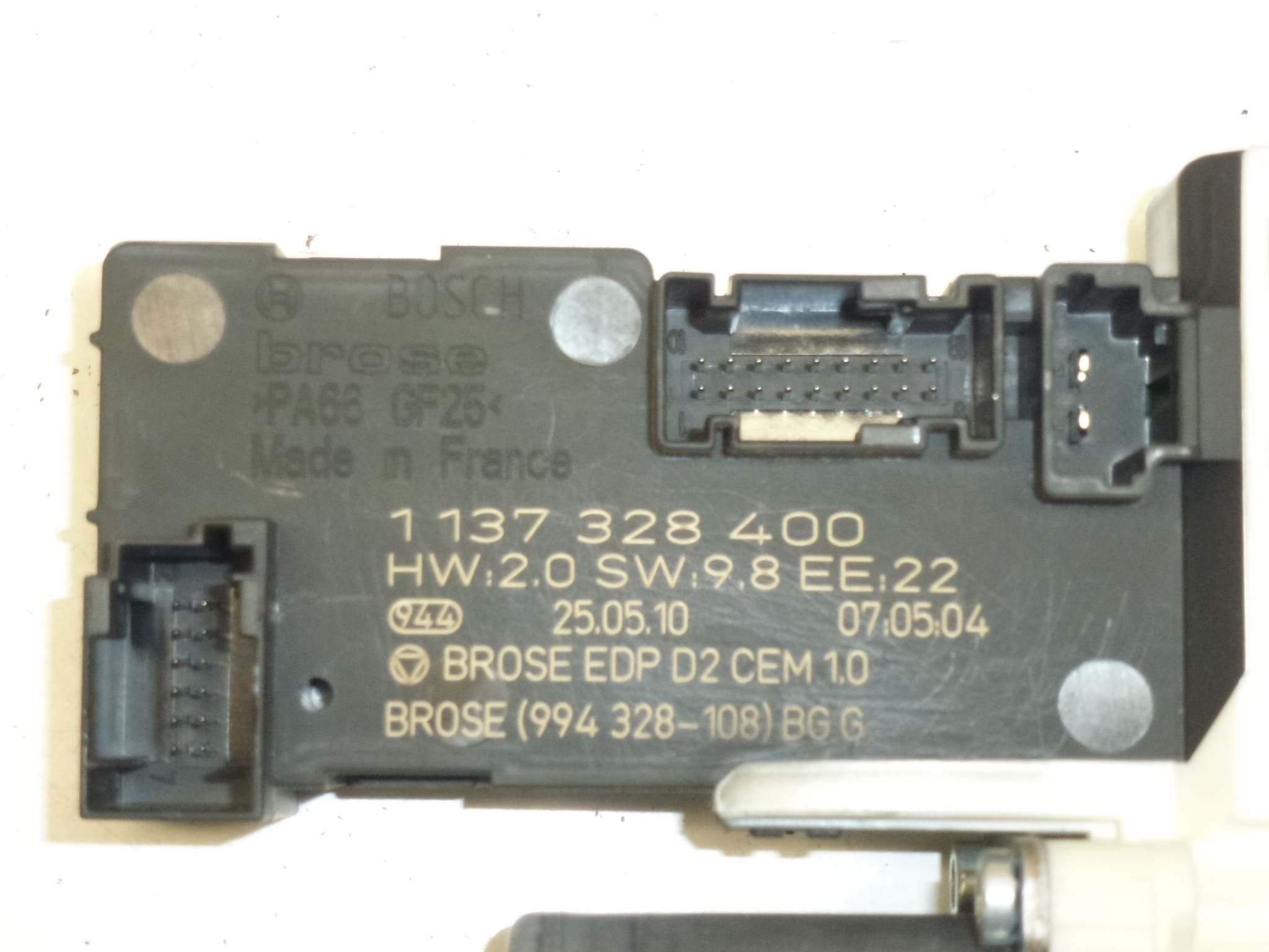 Peugeot 407 Venstre Vindue Vindue Motor 9663036480 9221Z0