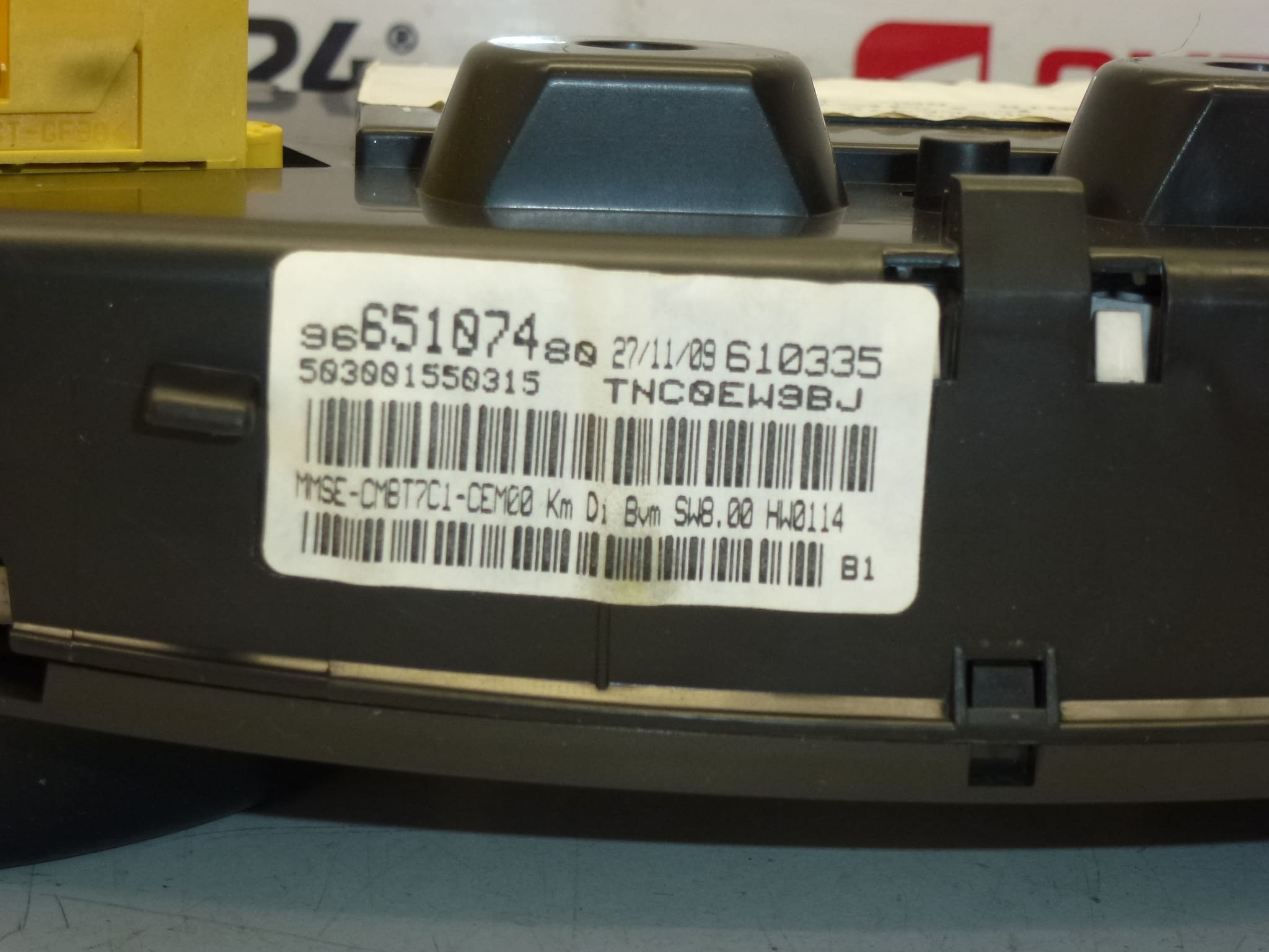 Speedometer kilometertal 176 tusind km Peugeot 308 9665107480 6103HS