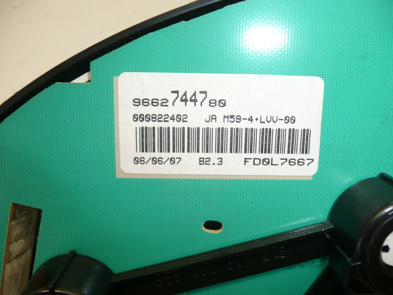 Speedometer fartpilot Citroën Peugeot kilometertal 240000 km 9662744780 6105X5