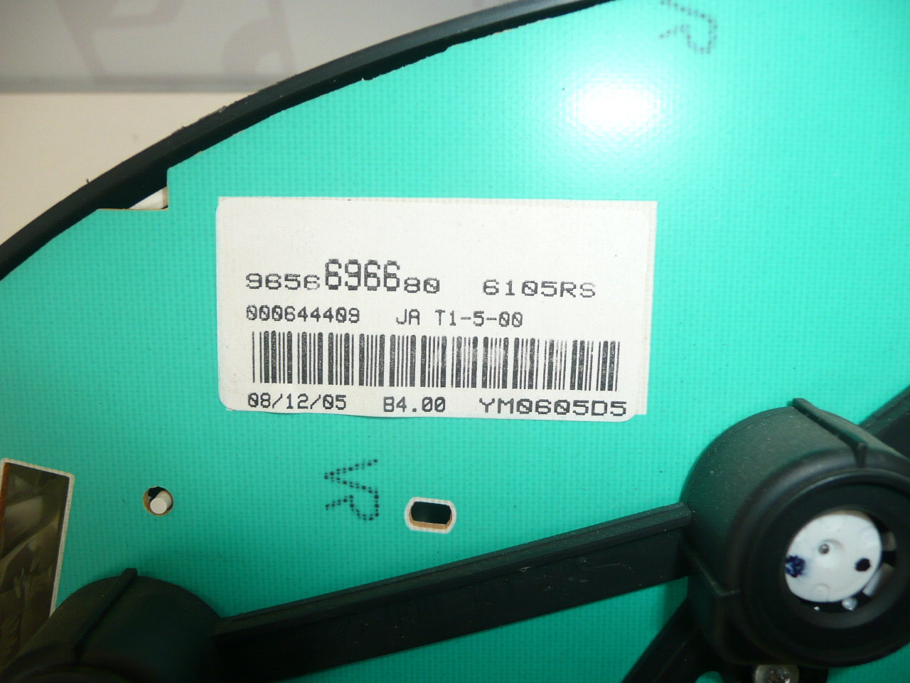 Speedometer Peugeot 206 9656696680 kilometertal 146.415 km