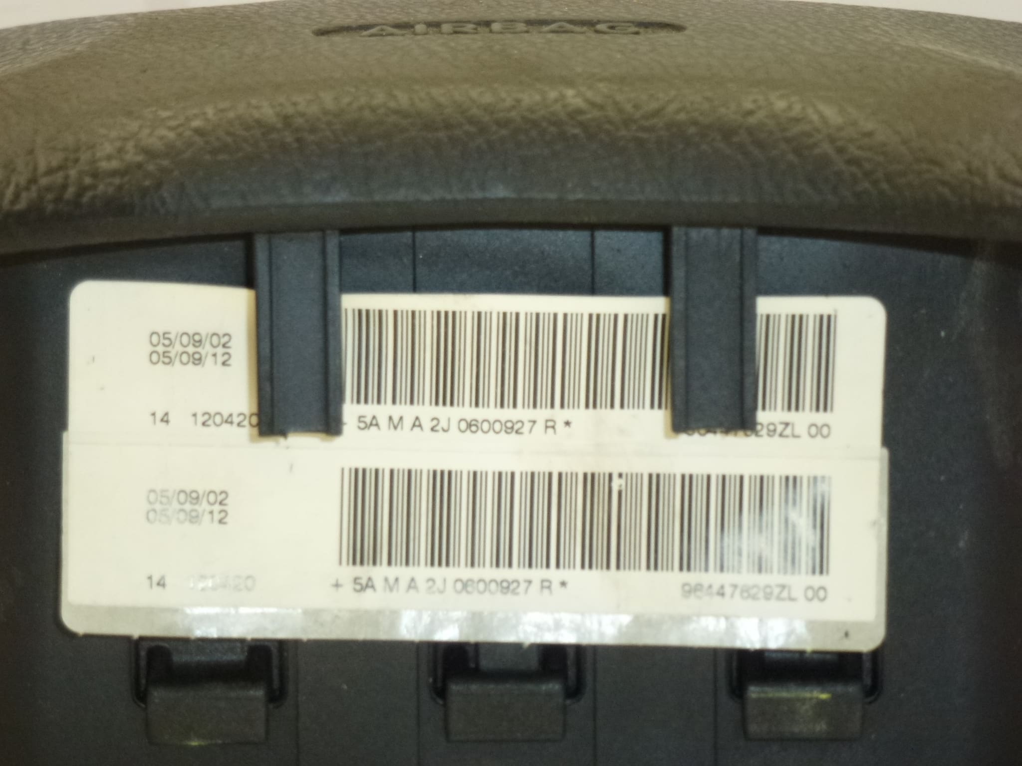 Airbag Rat i Rat Citroën Xsara Picasso 96447629ZL 4112FN - Billede 2