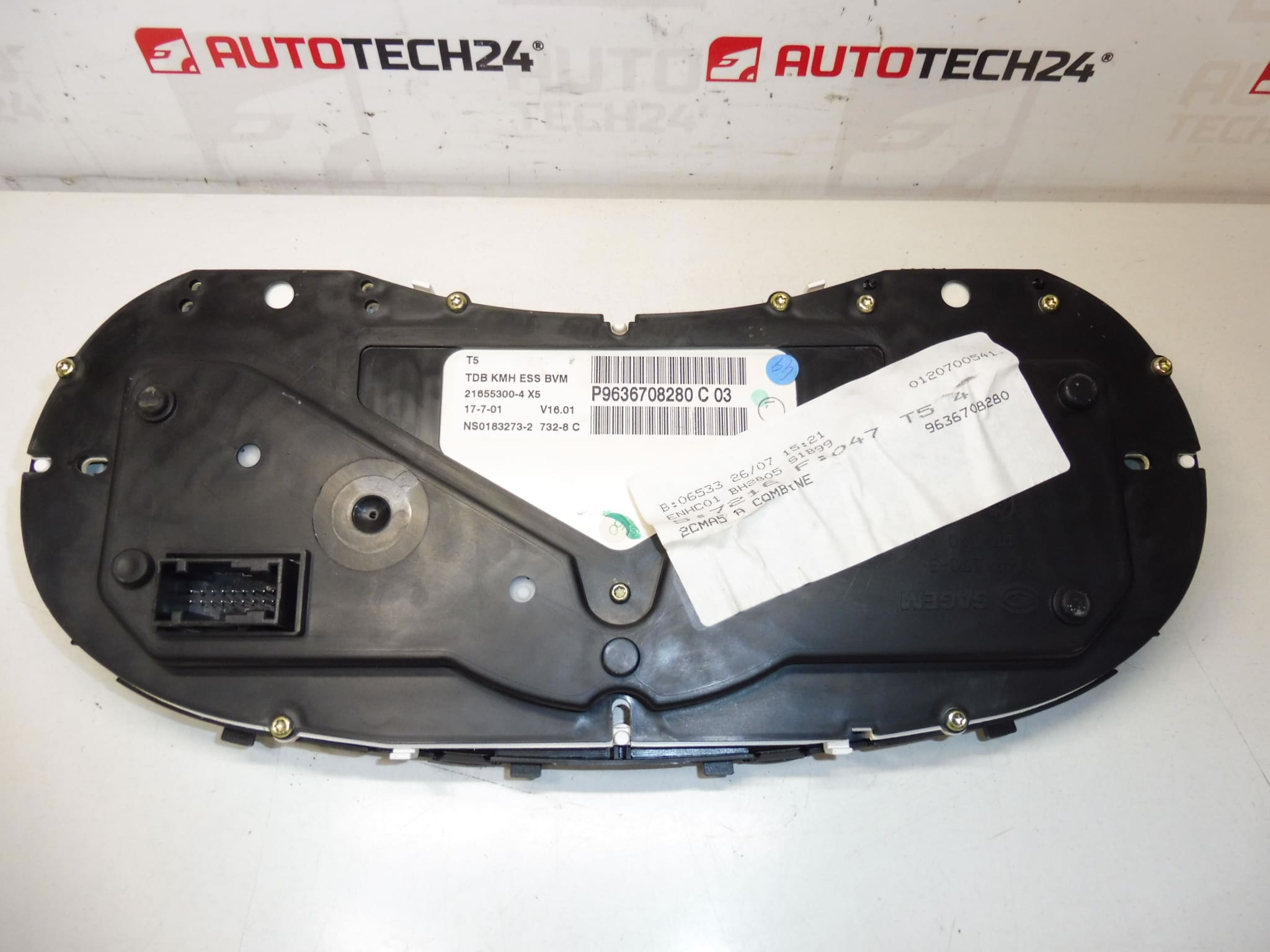 Speedometer til Peugeot 307, aflæst 198.000 km, 9636708280, 6103F7 - Billede 2