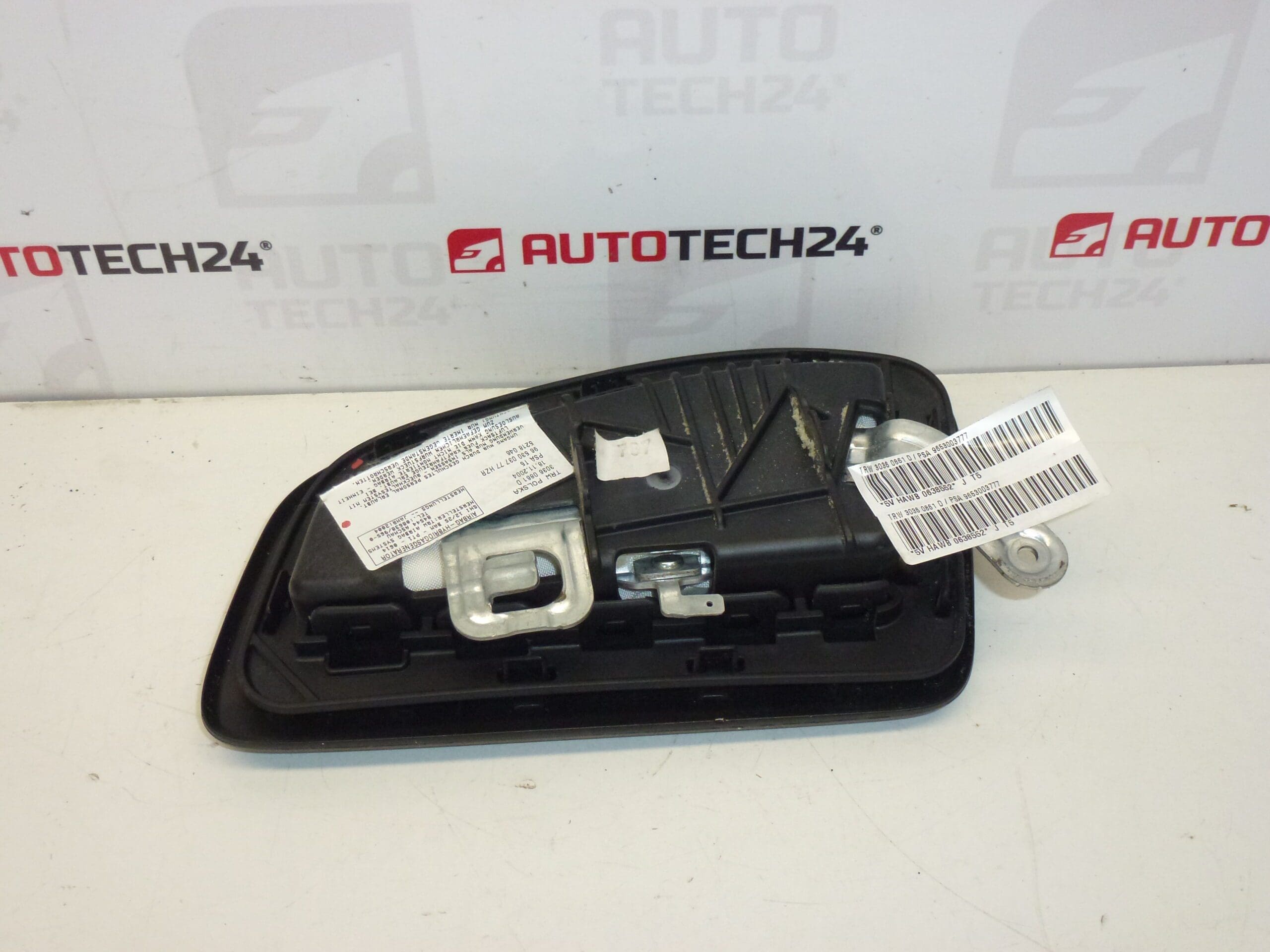 Venstre Sædeairbag Til Peugeot 307 9653003777 8216FT 8216LR - Billede 2