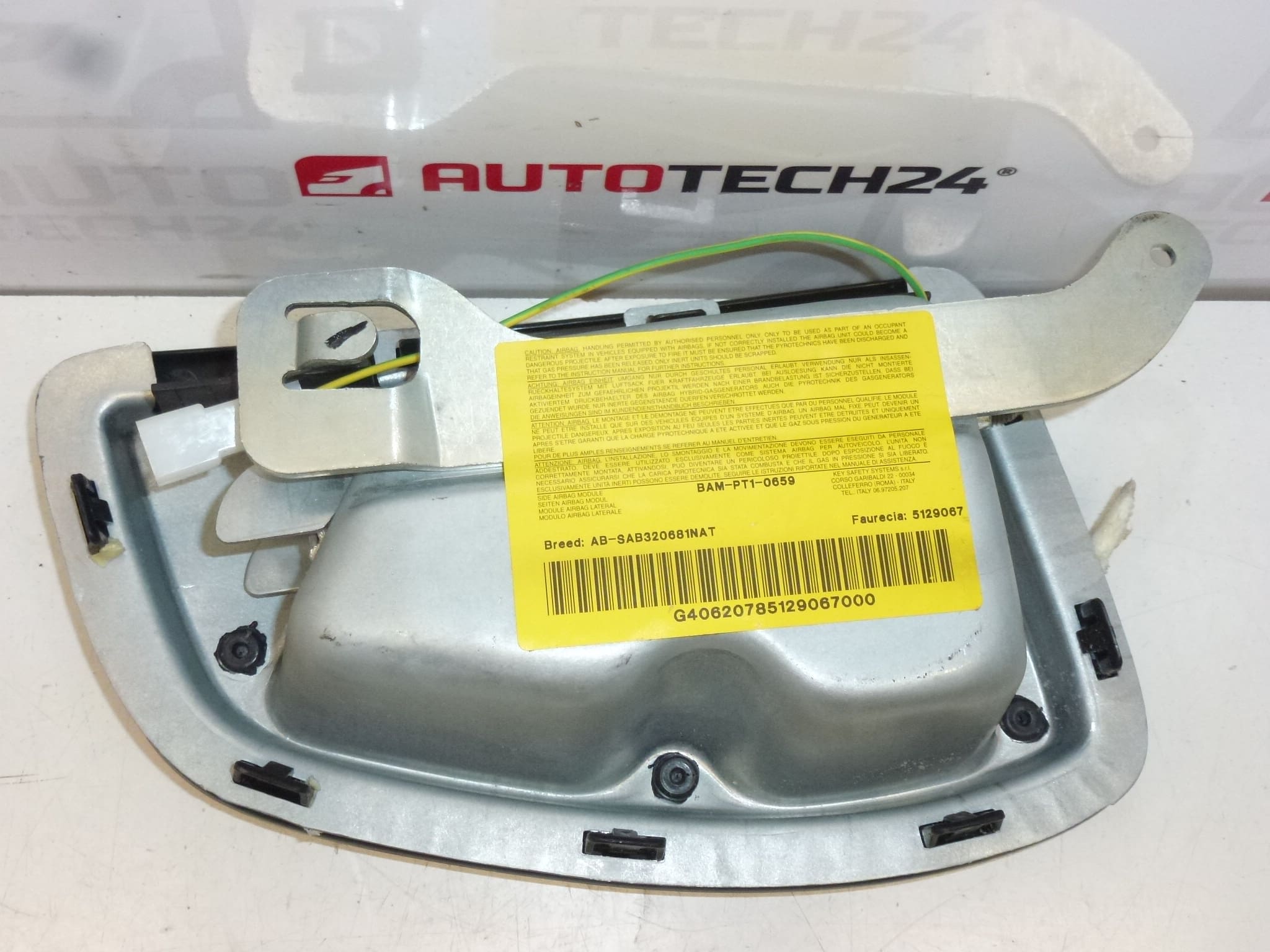 Airbag til sæde Citroën C8/Peugeot 807 højre 5129067 8216NR - Billede 2