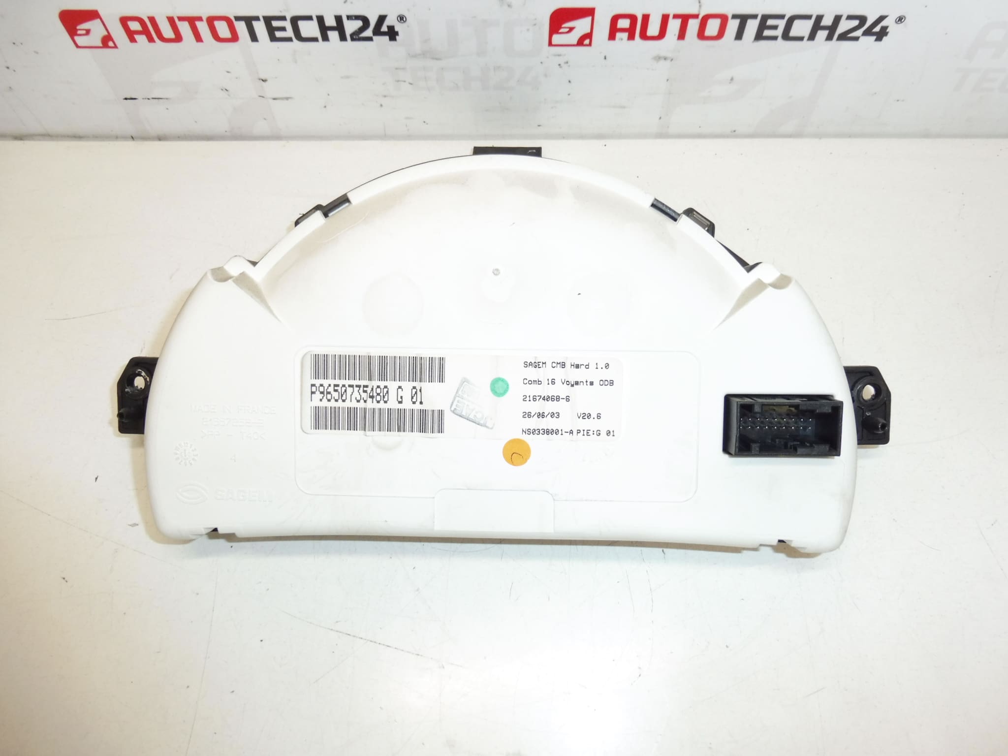 Tachometer Citroën C2 C3 Sensodrive 145000 km 9650735480 - Billede 2