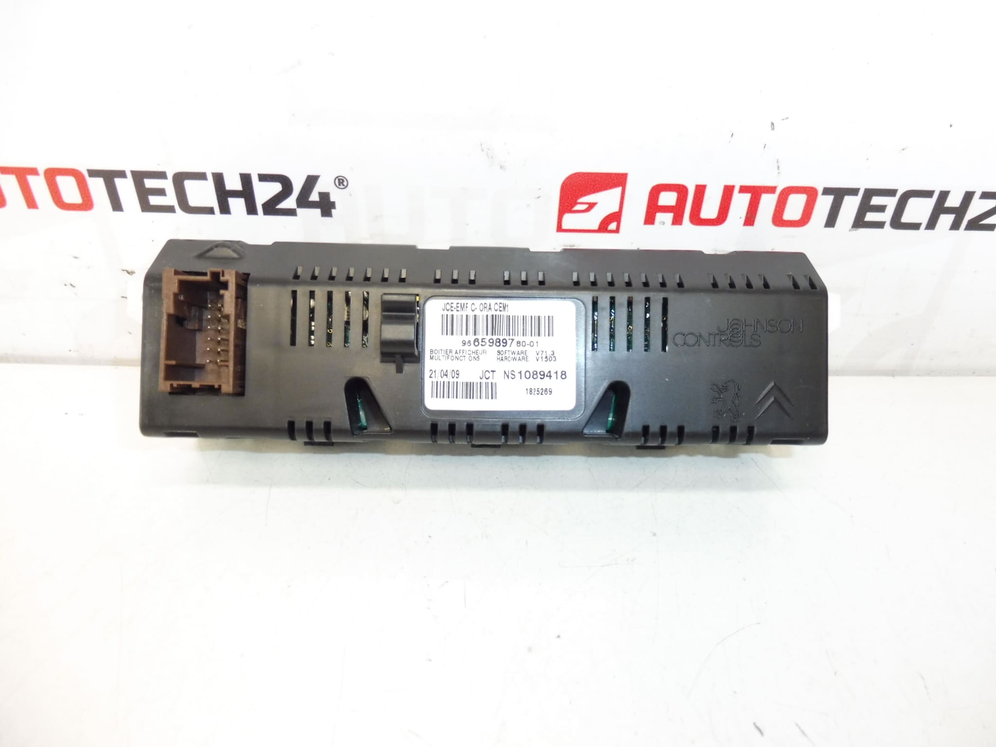 Display Til Radio Computer Citroën Peugeot 9665989780 9821852480 6593E6 - Billede 2