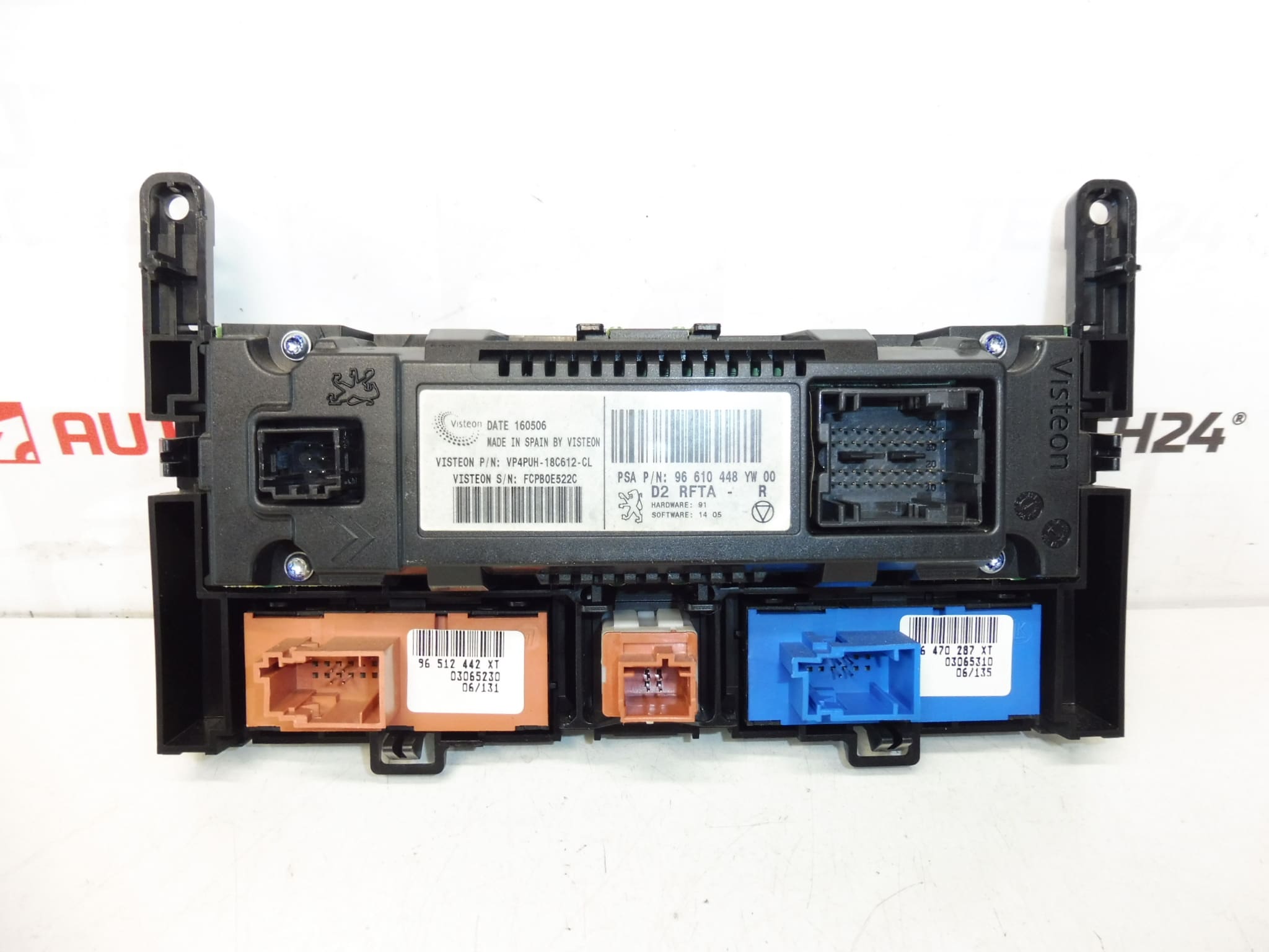 Kontrolpanel til Varme- og Klimaanlæg til Citroën Peugeot 96610448YW 6451SA 6451VC - Billede 2