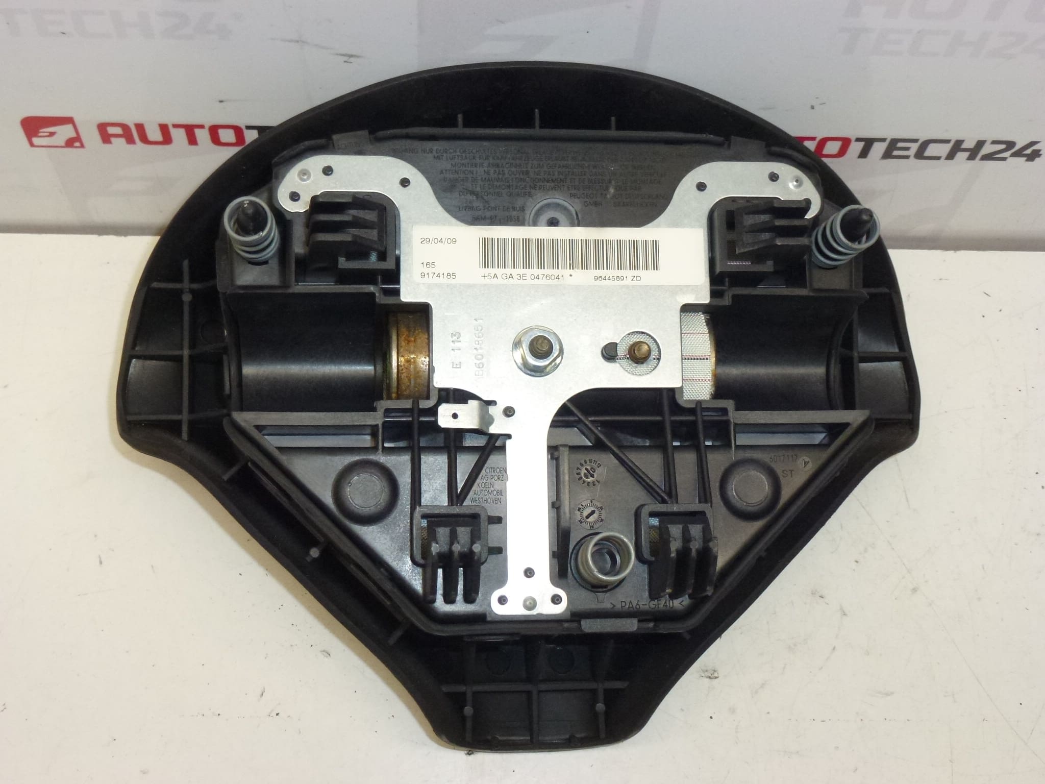 Airbag til rattet Peugeot 407 96445891ZD 4112HA - Billede 2