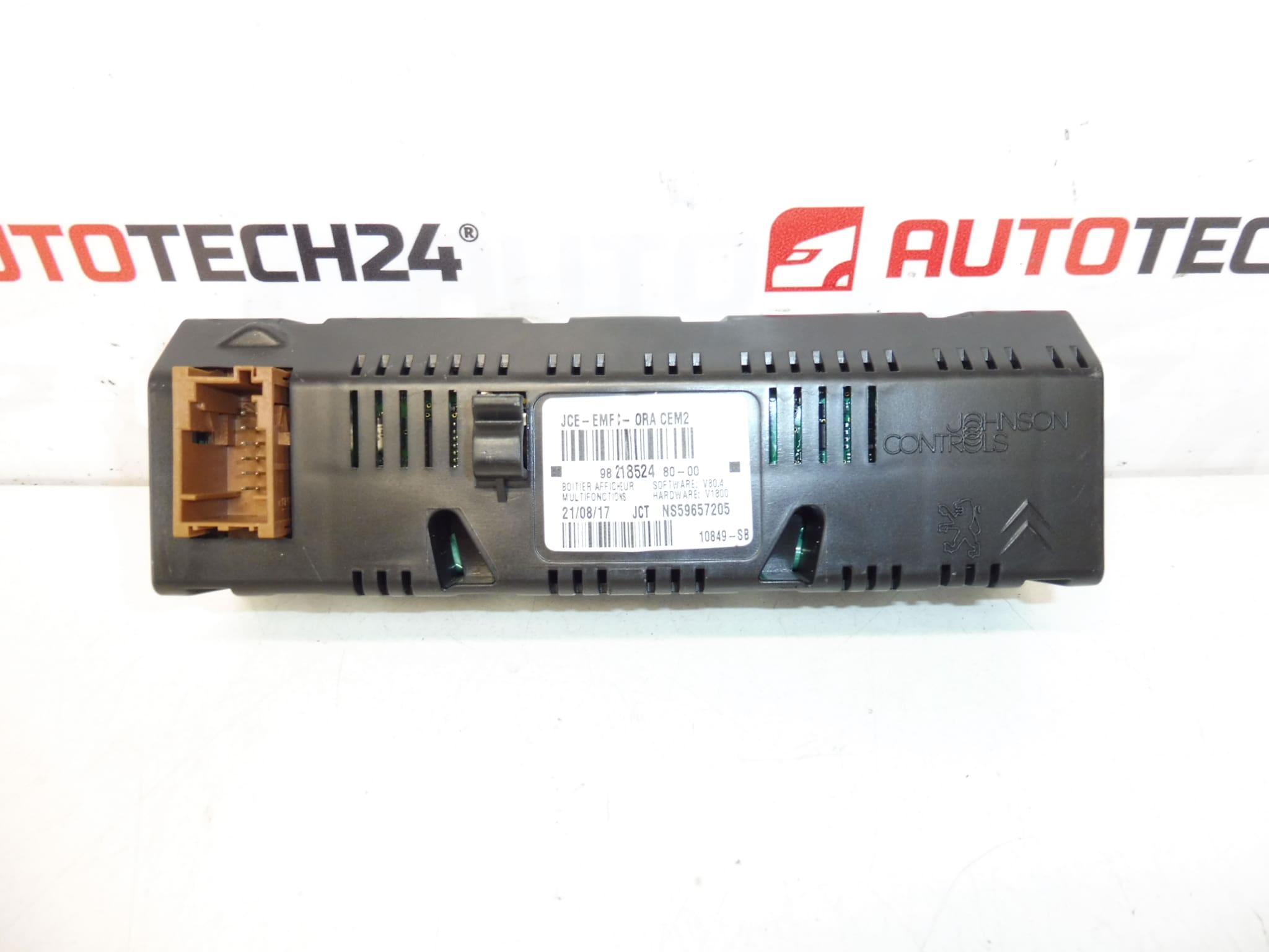 Display Til Radio Og Computer Til Peugeot 407 9821852480 659349 - Billede 2