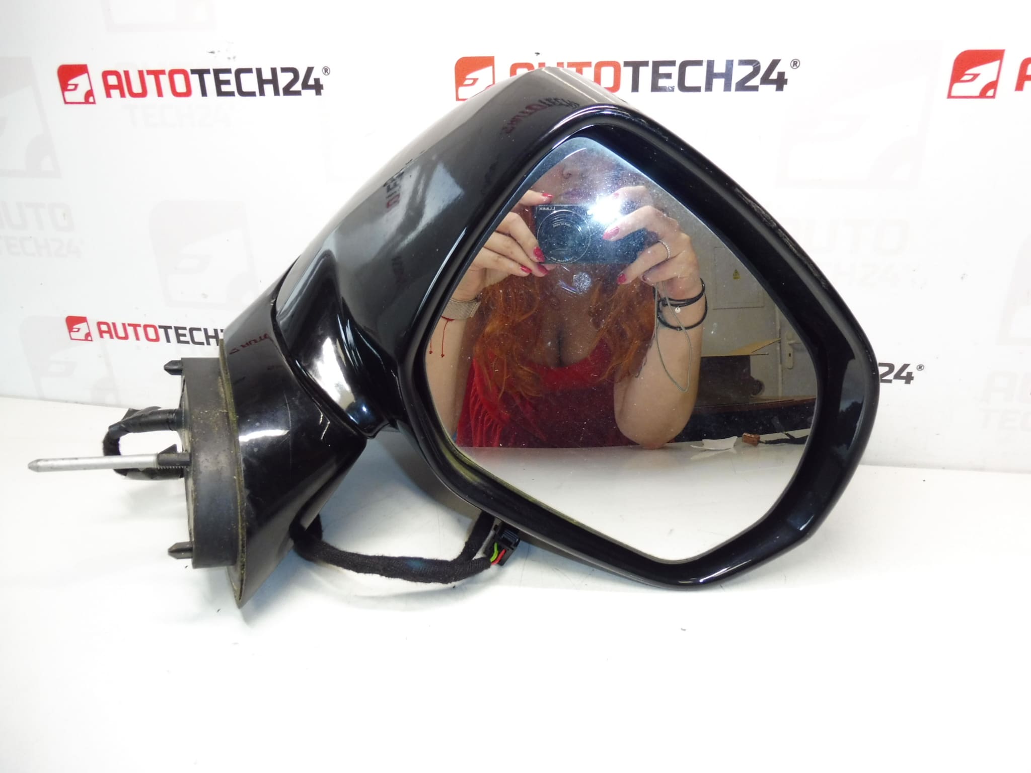Højre sidespejl med krom til Citroën C3 Picasso 1609347580 - Billede 2