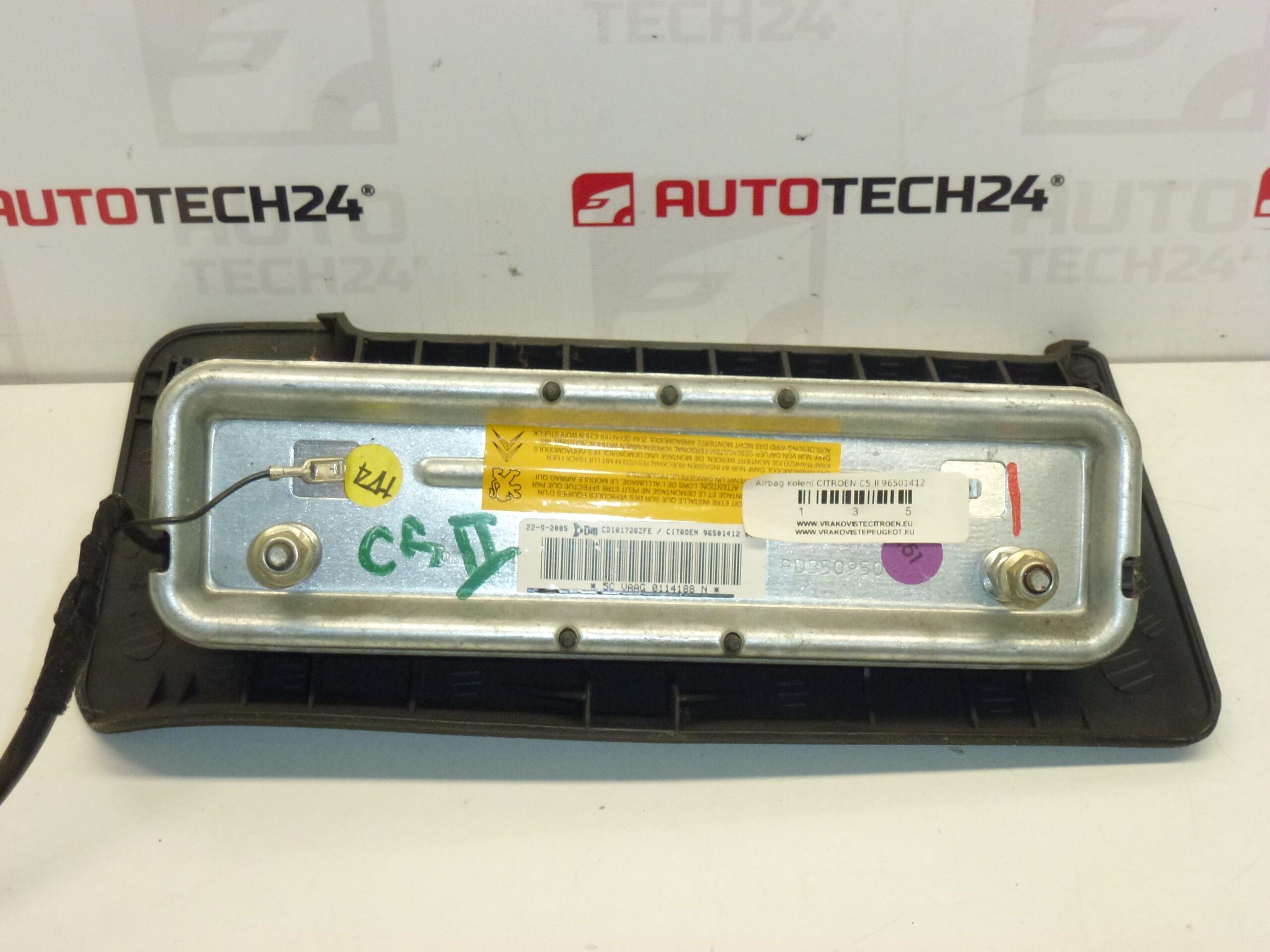 Airbag Til Knæ, Mørkegrå, Citroën C5 96501412 8216EP - Billede 2