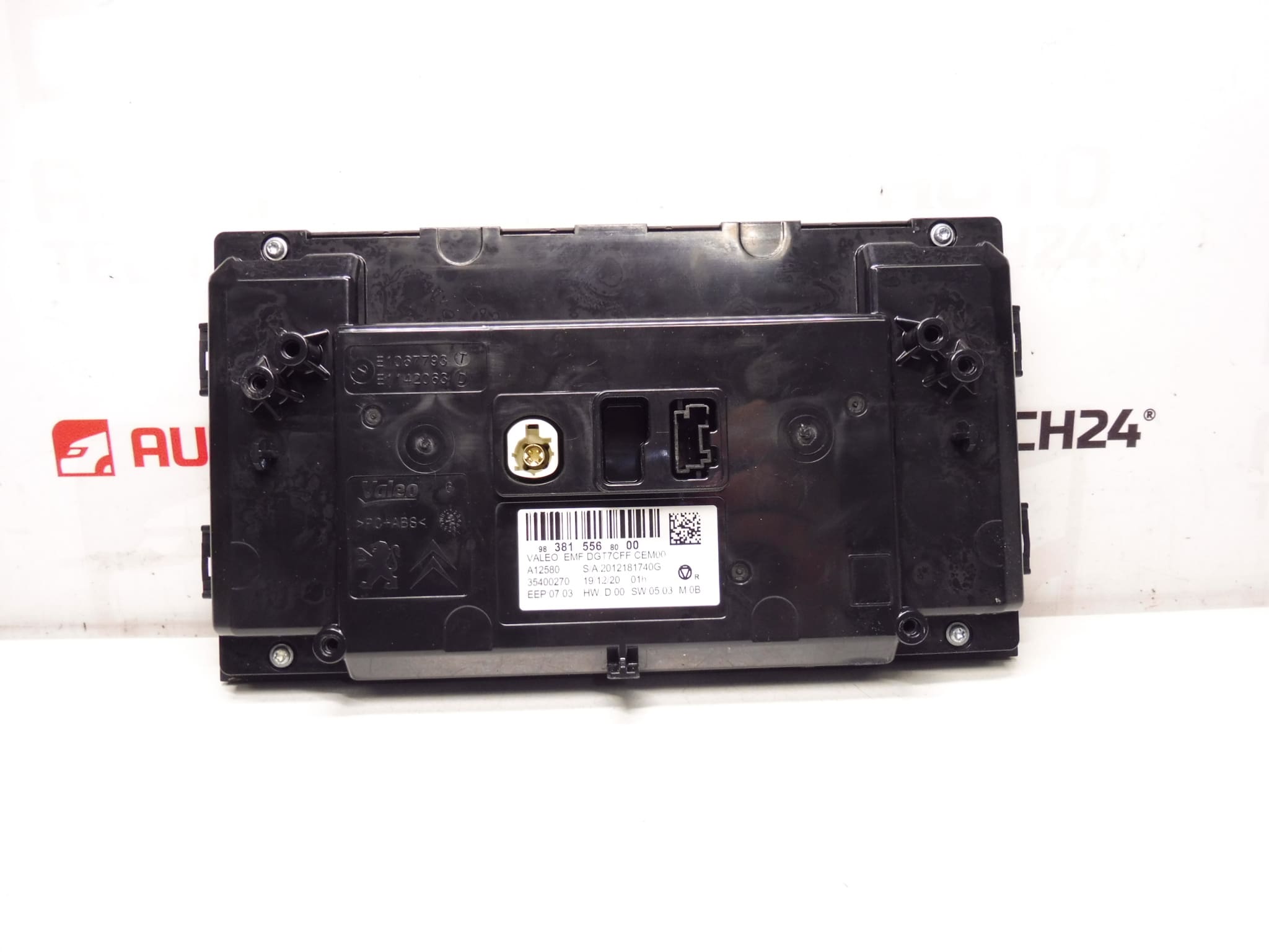 Peugeot 308 T9 klimaanlæg computer radio display 9838155680 - Billede 2