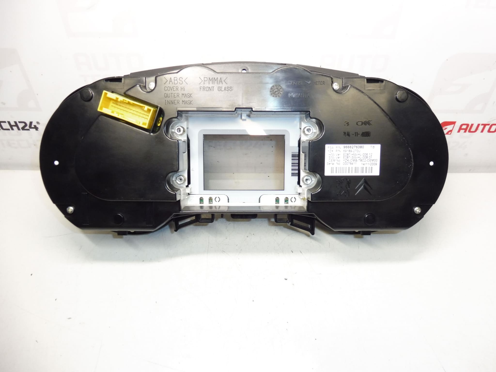 Speedometer 188000km Peugeot 3008 5008 9666276380 9805170680 6103Y4 - Billede 2