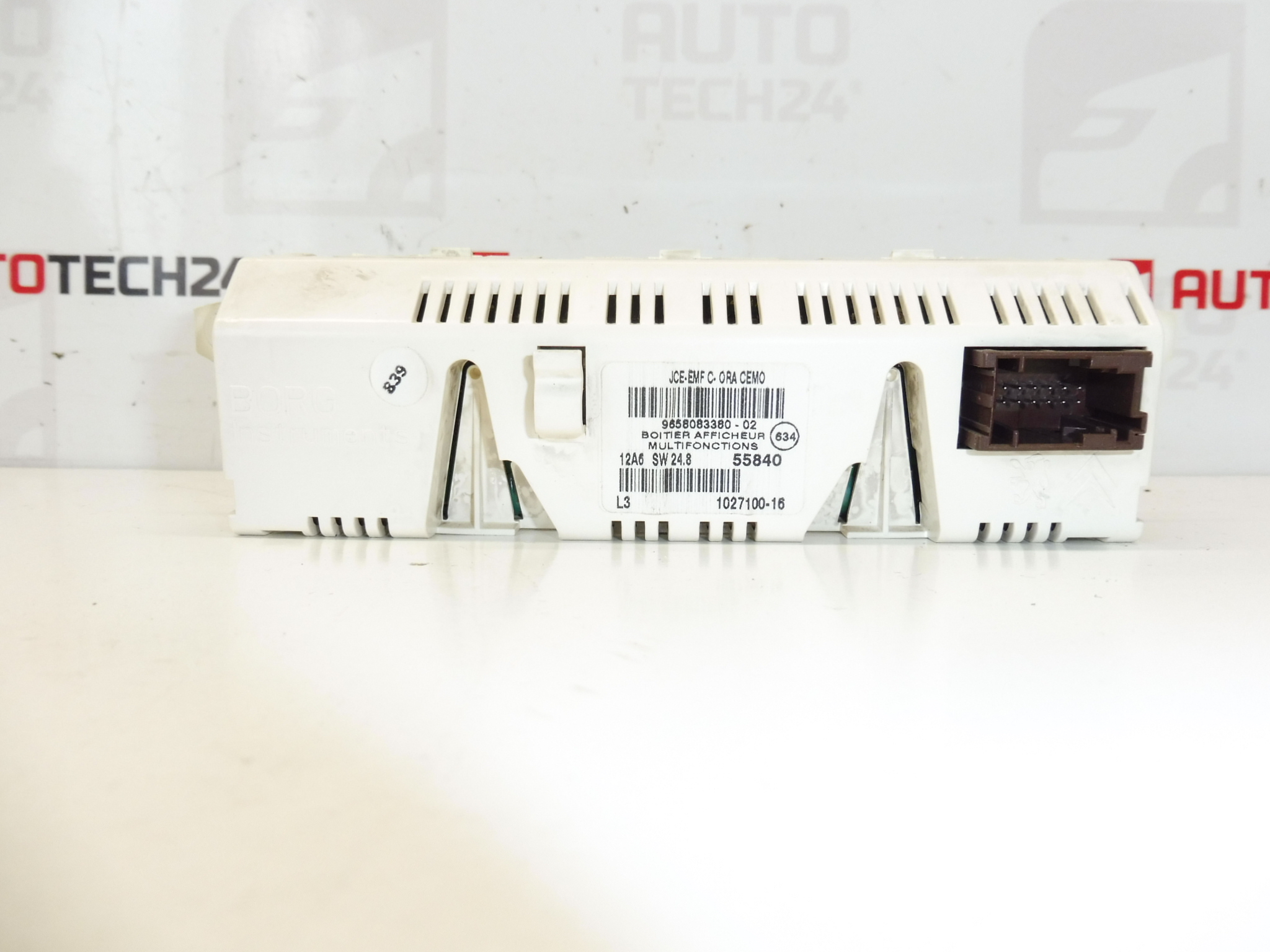 Citroën Peugeot computerradio display 9658083380