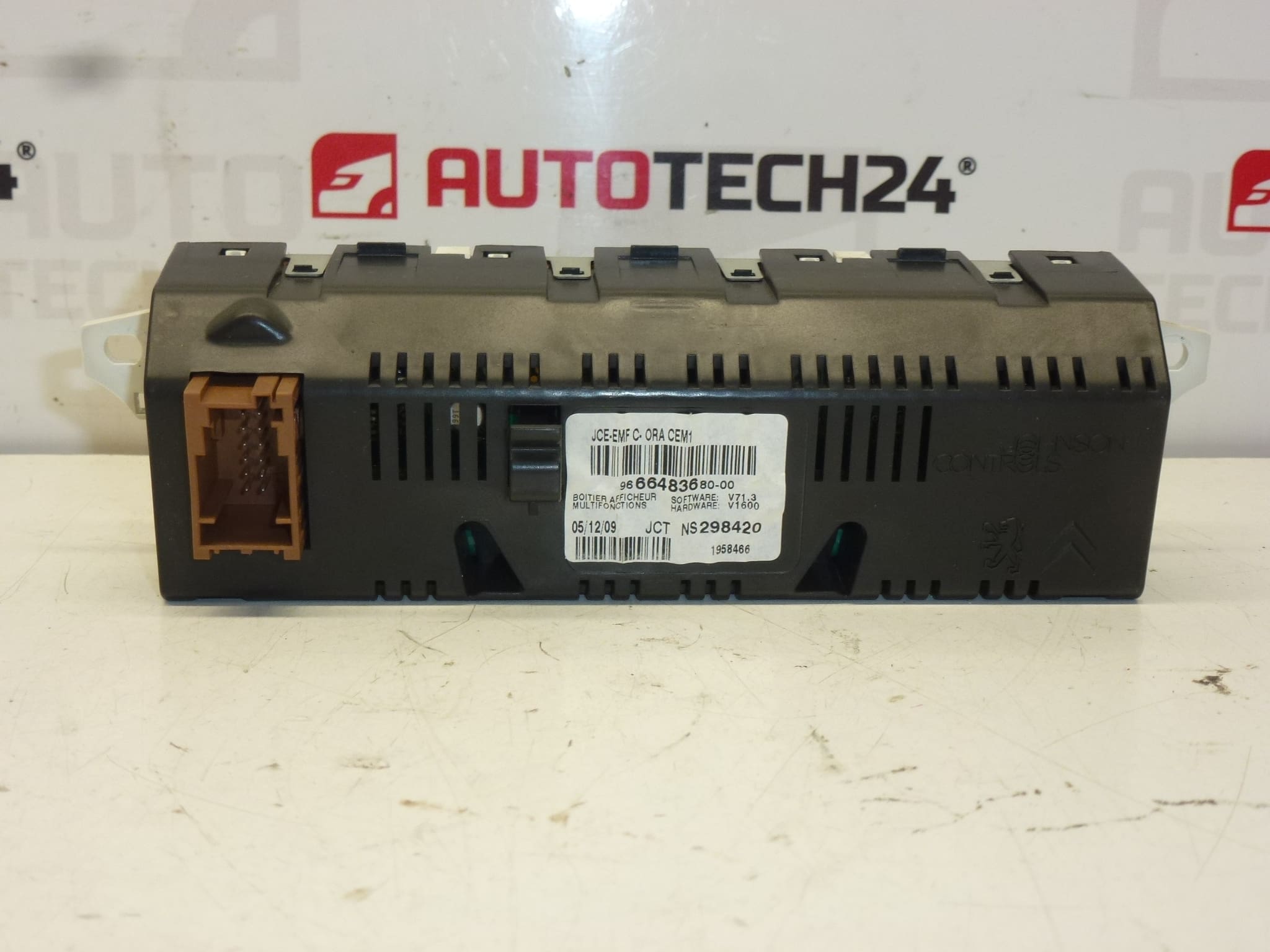 Citroën Peugeot computerradio display 9666483680-00 6593H7 - Billede 2
