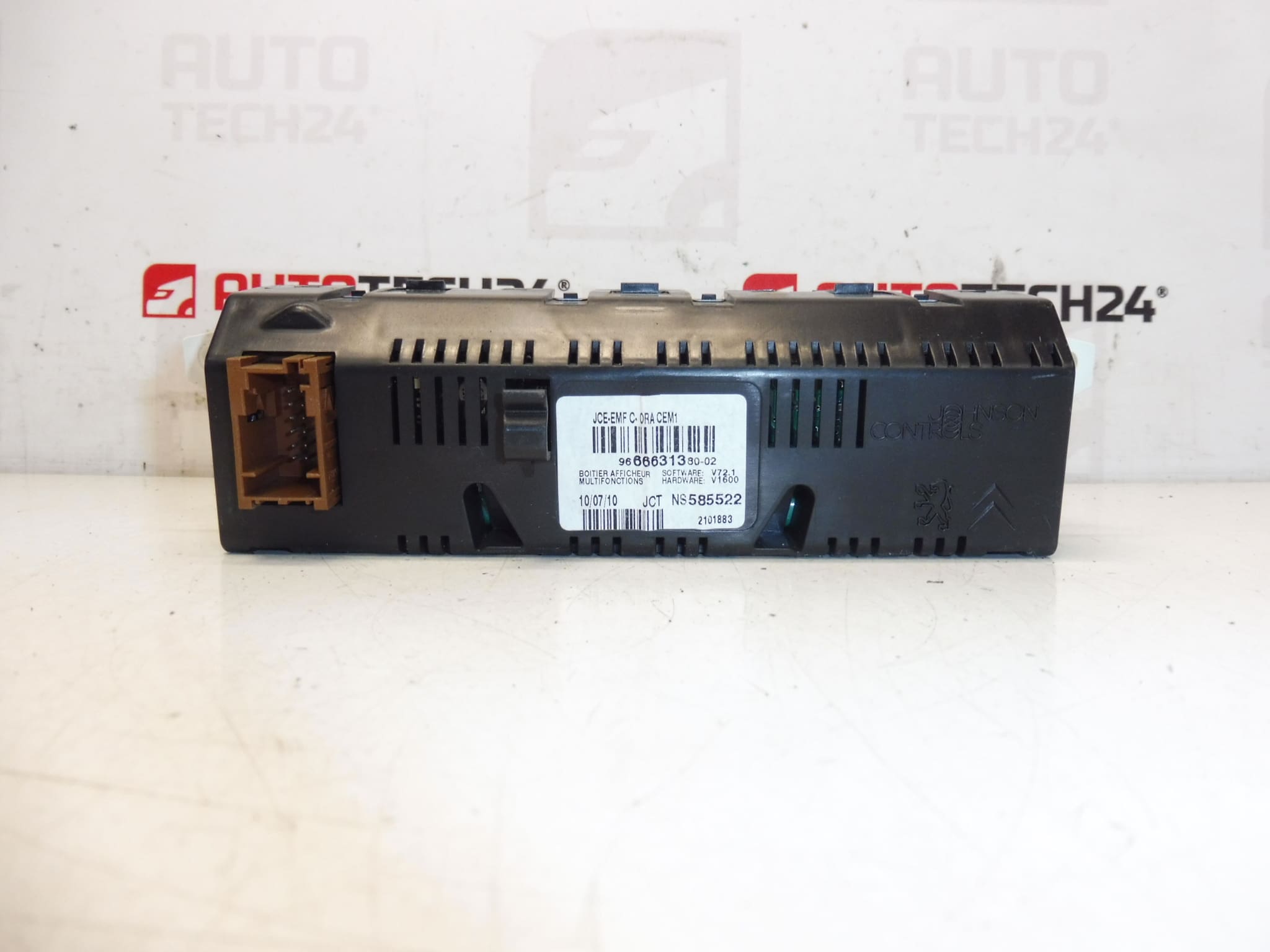Computerradiodisplay Citroën Peugeot 966631380 9821851780 6593P2 - Billede 2