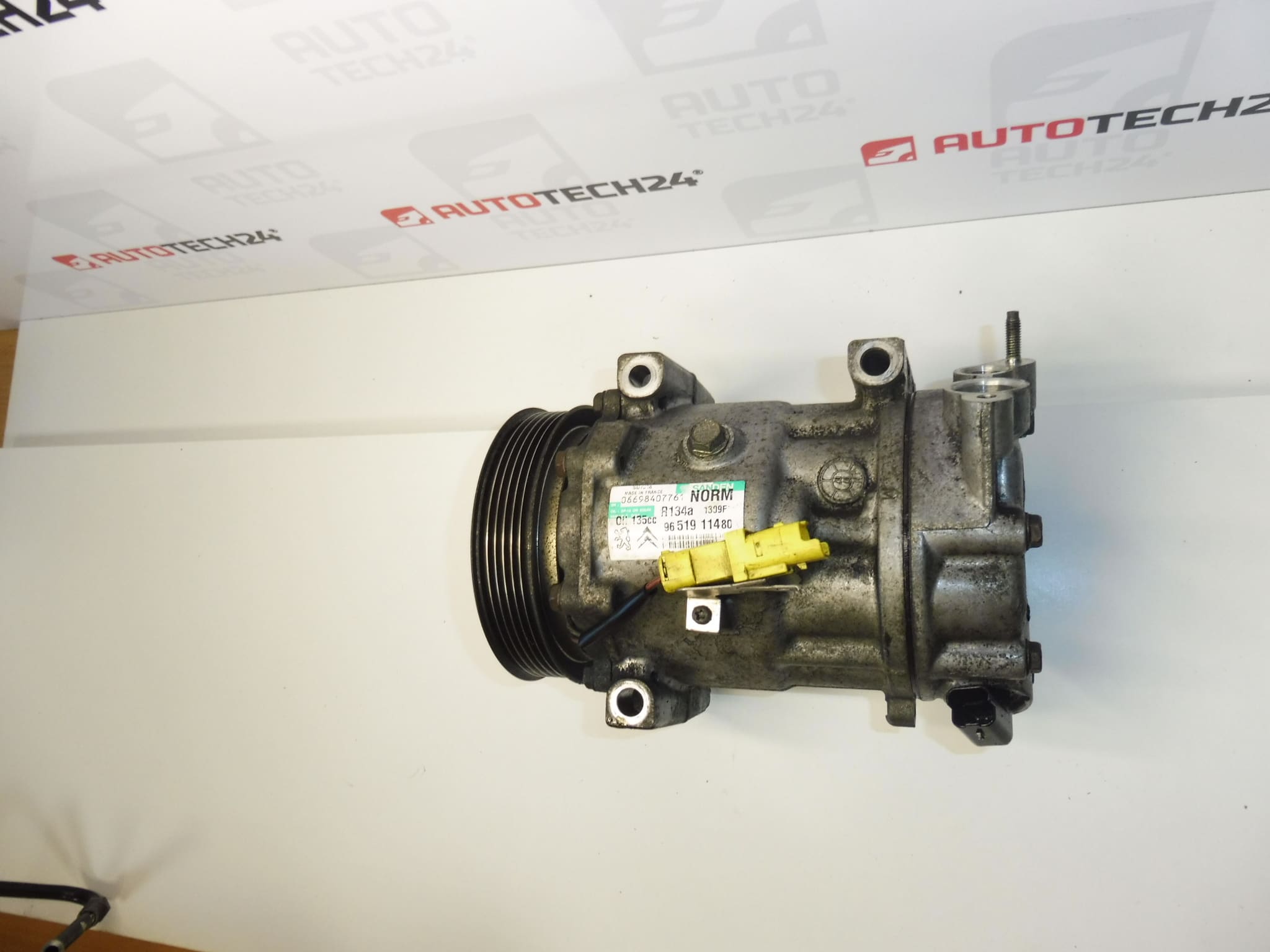 Klimakompressor Sanden SD7C16 1309f 9651911480 - Billede 2